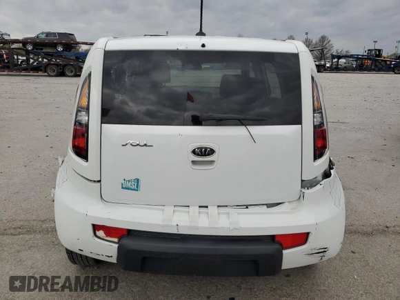 2011 Kia Soul with VIN KNDJT2A19B7283751, listed as a Copart auction lot 51361905 with 0 mi miles and Clean Title. Bid and sale history available at carsss.com. Image 6.