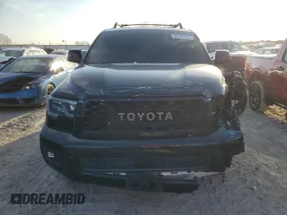 2021 Toyota Sequoia TRD Pro with VIN 5TDEY5B19MS182950, listed as a Copart auction lot 45160465 with 61,759 mi miles and Salvage Title. Bid and sale history available at carsss.com. Image 5.