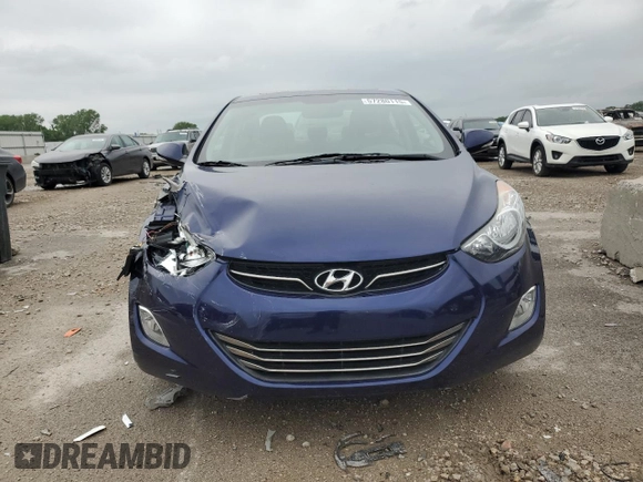 2012 Hyundai Elantra Limited z VIN 5NPDH4AE2CH127044, wystawiony jako Copart lot #57280115 z przebiegiem 84 283 mil mil oraz Szkoda całkowita • Salvage title. Historia ofert i sprzedaży dostępna na DreamBid. Obrazek 5.