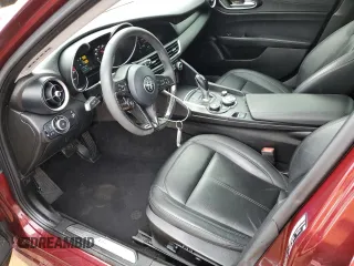 2017 Alfa Romeo Giulia with VIN ZARFAEBN6H7557923, listed as a Copart auction lot 85312714 with 54,205 mi miles and Salvage Title. Bid and sale history available at carsss.com. Image 7.