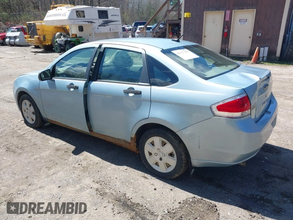 2008 Ford Focus S with VIN 1FAHP34N48W255674, listed as a IAAI auction lot 42137253 with 86,489 mi miles. Bid and sale history available at carsss.com. Image 3.