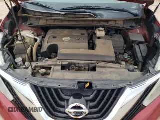 2018 Nissan Murano SL z VIN 5N1AZ2MG0JN125996, wystawiony jako Copart lot #54621635 z przebiegiem 138 144 mil mil oraz Szkoda całkowita • Salvage title. Historia ofert i sprzedaży dostępna na DreamBid. Obrazek 12.