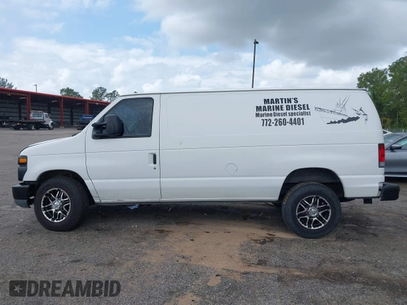 2010 Ford Econoline Cargo Commercial with VIN 1FTNE1EW1ADA63712, listed as a IAAI auction lot 42003310 with Not Provided miles and . Bid and sale history available at carsss.com. Image 14.