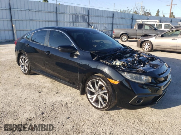 2020 Honda Civic Sedan Sport with VIN 2HGFC2F86LH506332, listed as a Copart auction lot 78668344 with 86,640 mi miles and Salvage Title. Bid and sale history available at carsss.com. Image 4.