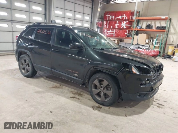 2016 Jeep Cherokee Latitude with VIN 1C4PJMCB5GW289738, listed as a IAAI auction lot 41472536 with 175,292 mi miles. Bid and sale history available at carsss.com. Image 1.