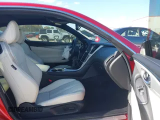 2017 Infiniti Q60 Red Sport 400 with VIN JN1FV7EK0HM610664, listed as a IAAI auction lot 40728910 with 89,817 mi miles and . Bid and sale history available at carsss.com. Image 5.