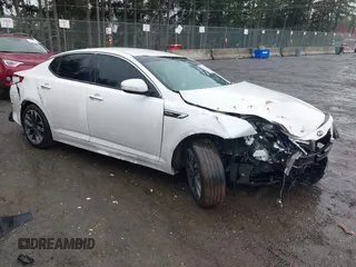 2015 Kia Optima SXL Turbo z VIN 5XXGR4A66FG510911, wystawiony jako IAAI lot #41855352 z przebiegiem 150 576 mil mil oraz . Historia ofert i sprzedaży dostępna na DreamBid. Obrazek 1.
