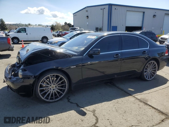 2003 BMW 7 Series 745i with VIN WBAGL634X3DP63533, listed as a Copart auction lot 49538815 with 126,926 mi miles and Salvage Title. Bid and sale history available at carsss.com. Image 1.