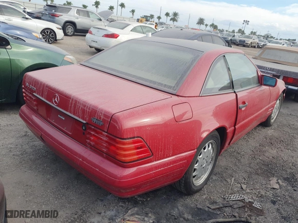 1997 Mercedes-Benz SL-Class with VIN WDBFA63F1VF144556, listed as a Copart auction lot 74490744 with 0 mi miles and Salvage Title. Bid and sale history available at carsss.com. Image 3.