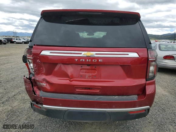 2023 Chevrolet Tahoe LS with VIN 1GNSKMED2PR244865, listed as a Copart auction lot 56728814 with 6,376 mi miles and Salvage Title. Bid and sale history available at carsss.com. Image 6.