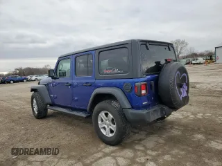 2018 Jeep Wrangler Unlimited Sport z VIN 1C4HJXDN3JW332396, wystawiony jako Copart lot #50386745 z przebiegiem 113 743 mil mil oraz Szkoda całkowita • Salvage title. Historia ofert i sprzedaży dostępna na DreamBid. Obrazek 2.