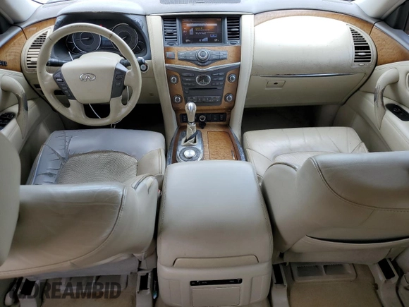 2011 Infiniti QX56 7-passenger с VIN JN8AZ2NF8B9503376, выставлен на аукционе Copart как лот 54276835 с пробегом 195 727 миль миль и Списание • Salvage title. История ставок и продаж доступна на DreamBid. Изображение 8.