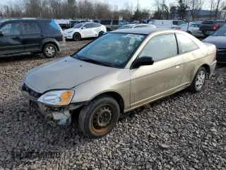 2003 Honda Civic LX with VIN 1HGEM22503L078216, listed as a Copart auction lot 46480235 with 187,015 mi miles and Salvage Title. Bid and sale history available at DreamBid. Image 1.