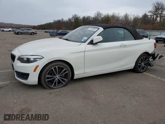 2020 BMW 2 Series 230i xDrive with VIN WBA2K1C08L7F93803, listed as a Copart auction lot 78156664 with 76,814 mi miles and Salvage Title. Bid and sale history available at carsss.com. Image 1.