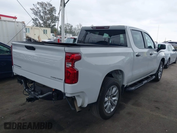 2022 Chevrolet Silverado 1500 Custom with VIN 3GCPABEK2NG628128, listed as a IAAI auction lot 41870964 with 34,735 mi miles and . Bid and sale history available at DreamBid. Image 4.