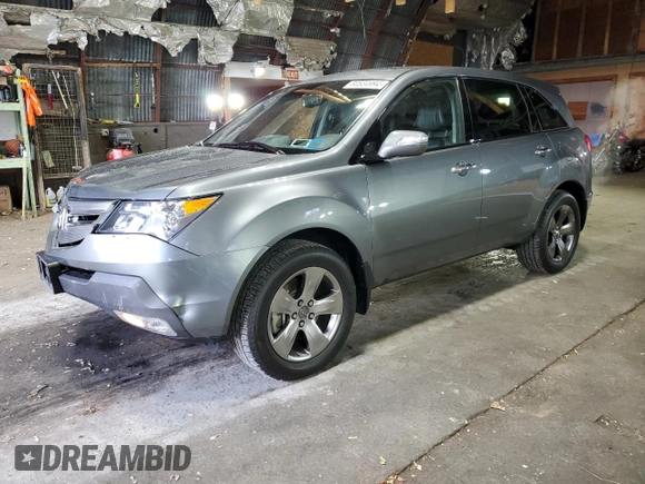 2009 Acura MDX Sport/Pwr Tail Gate with VIN 2HNYD28739H504047, listed as a Copart auction lot 80534994 with 31,153 mi miles and Salvage Title. Bid and sale history available at carsss.com. Image 1.