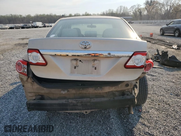 2011 Toyota Corolla L with VIN JTDBU4EE9B9130060, listed as a Copart auction lot 51038415 with 140,396 mi miles and Salvage Title. Bid and sale history available at carsss.com. Image 6.