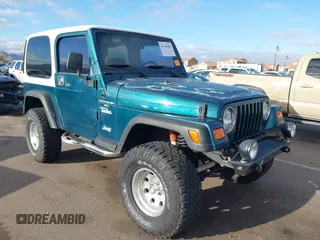 1998 Jeep Wrangler Sport with VIN 1J4FY19S7WP787679, listed as a IAAI auction lot 41764883 with 134,144 mi miles. Bid and sale history available at carsss.com. Image 6.