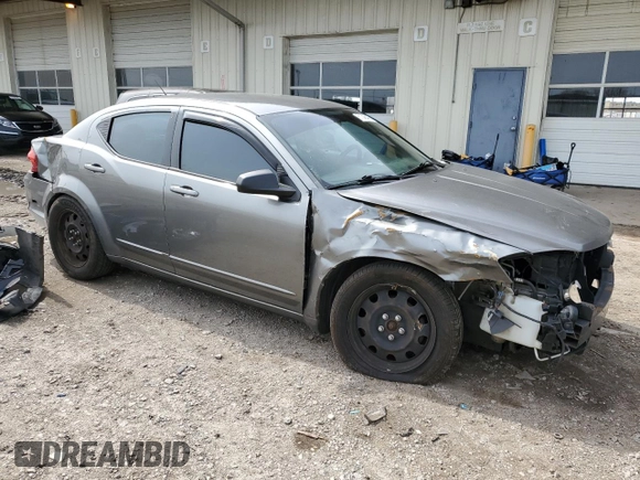 2012 Dodge Avenger SE with VIN 1C3CDZAB8CN285564, listed as a Copart auction lot 51046445 with 180,101 mi miles and Salvage Title. Bid and sale history available at carsss.com. Image 4.