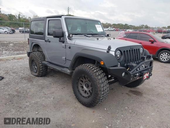 2014 Jeep Wrangler Sport with VIN 1C4AJWAG0EL265409, listed as a IAAI auction lot 41726935 with 78,547 mi miles and . Bid and sale history available at DreamBid. Image 1.