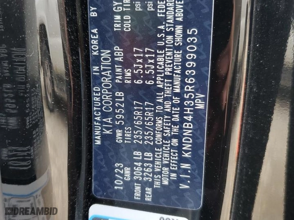 2024 Kia Carnival LX with VIN KNDNB4H35R6399035, listed as a Copart auction lot 71536114 with 3,022 mi miles and Salvage Title. Bid and sale history available at carsss.com. Image 12.