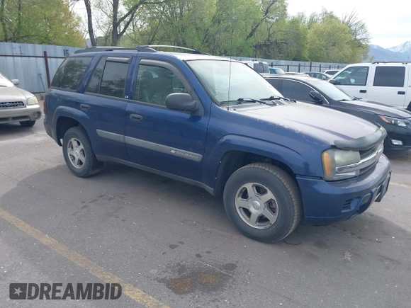 2004 Chevrolet TrailBlazer LS with VIN 1GNDT13S842316663, listed as a IAAI auction lot 42105256 with 146,385 mi miles. Bid and sale history available at carsss.com. Image 1.