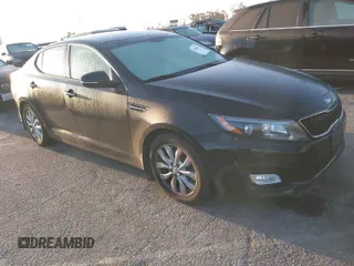 2015 Kia Optima EX with VIN 5XXGN4A74FG392717, listed as a IAAI auction lot 41965203 with 109,474 mi miles. Bid and sale history available at carsss.com. Image 1.