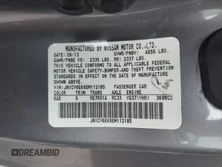 2014 Infiniti Q60 Coupe Journey with VIN JN1CV6EK6EM112185, listed as a IAAI auction lot 41578416 with 130,069 mi miles. Bid and sale history available at carsss.com. Image 9.