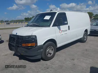 2018 Chevrolet Express Cargo Van with VIN 1GCWGAFP0J1177319, listed as a IAAI auction lot 41575100 with 132,479 mi miles. Bid and sale history available at carsss.com. Image 16.