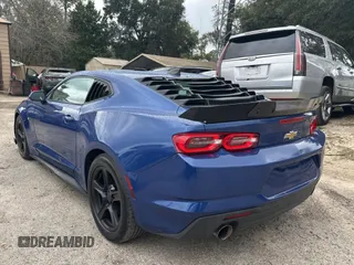 2019 Chevrolet Camaro 2LT with VIN 1G1FD1RS4K0156093, listed as a Copart auction lot 45787255 with 33,560 mi miles and Salvage Title. Bid and sale history available at carsss.com. Image 3.
