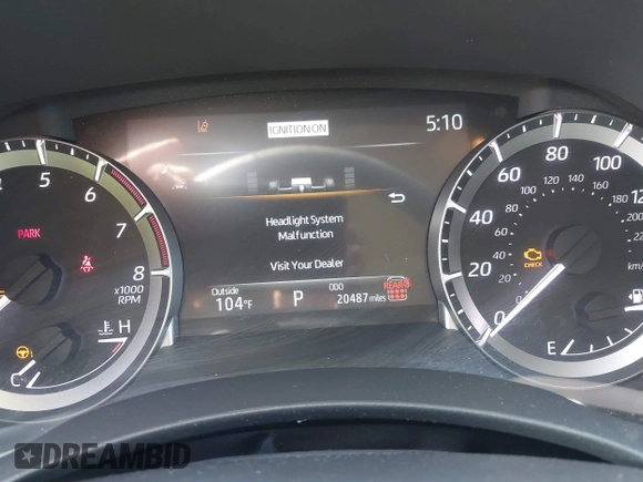 2024 Toyota Highlander LE with VIN 5TDKDRBH7RS540914, listed as a IAAI auction lot 42552324 with 20,487 mi miles and . Bid and sale history available at DreamBid. Image 7.