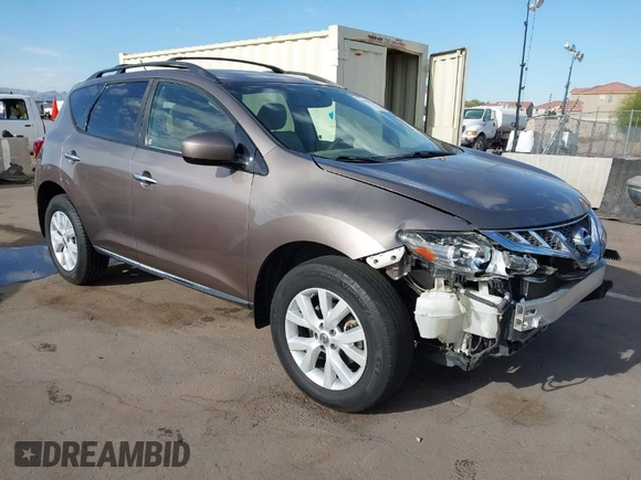 2014 Nissan Murano SL with VIN JN8AZ1MU8EW414942, listed as a IAAI auction lot 41939729 with 136,957 mi miles and . Bid and sale history available at DreamBid. Image 1.