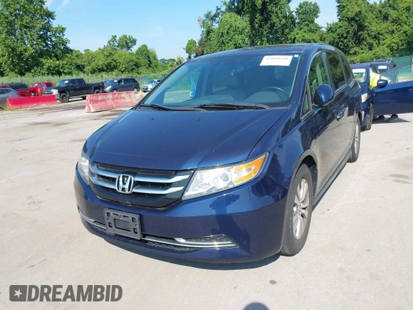 2014 Honda Odyssey EX-L with VIN 5FNRL5H68EB082413, listed as a IAAI auction lot 42860298 with 176,874 mi miles and . Bid and sale history available at DreamBid. Image 6.