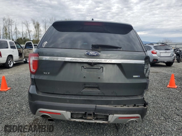 2016 Ford Explorer XLT with VIN 1FM5K8D82GGA21167, listed as a Copart auction lot 52586735 with 114,724 mi miles and Salvage Title. Bid and sale history available at DreamBid. Image 6.