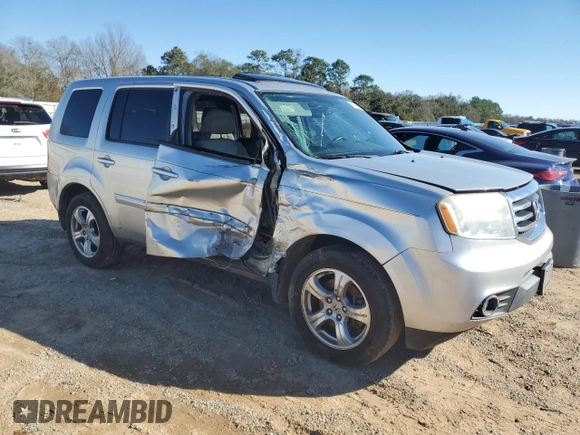 2013 Honda Pilot EX-L with VIN 5FNYF3H5XDB007788, listed as a Copart auction lot 46915235 with 155,767 mi miles and Salvage Title. Bid and sale history available at DreamBid. Image 4.