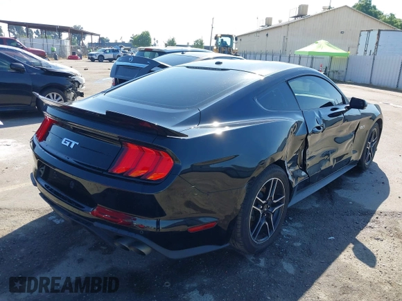 2019 Ford Mustang GT with VIN 1FA6P8CF5K5181483, listed as a IAAI auction lot 42012641 with 23,317 mi miles. Bid and sale history available at carsss.com. Image 4.