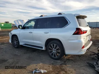 2020 Lexus LX with VIN JTJDY7AX0L4327331, listed as a Copart auction lot 44070415 with 43,887 mi miles and Salvage Title. Bid and sale history available at carsss.com. Image 2.