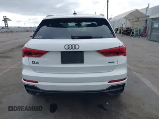 2022 Audi Q3 S line Premium Plus with VIN WA1EECF35N1017446, listed as a IAAI auction lot 42083430 with 37,713 mi miles and . Bid and sale history available at DreamBid. Image 17.