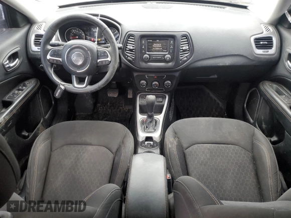 2018 Jeep Compass Sport with VIN 3C4NJCAB2JT411036, listed as a Copart auction lot 46046895 with 102,642 mi miles and Salvage Title. Bid and sale history available at carsss.com. Image 8.