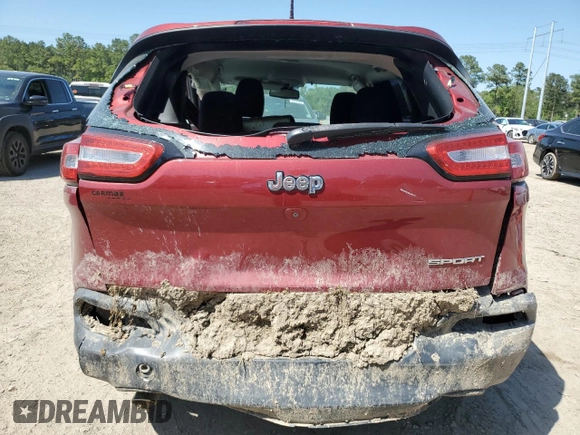 2015 Jeep Cherokee Sport z VIN 1C4PJLABXFW517597, wystawiony jako Copart lot #51459265 z przebiegiem Nie podano mil oraz Szkoda całkowita • Salvage title. Historia ofert i sprzedaży dostępna na DreamBid. Obrazek 6.