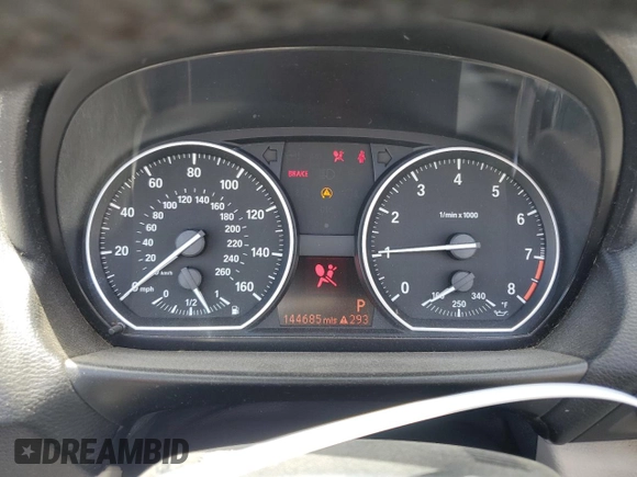 2010 BMW 1 Series 135i with VIN WBAUN9C55AVK41973, listed as a Copart auction lot 54609015 with 144,685 mi miles and Salvage Title. Bid and sale history available at carsss.com. Image 9.