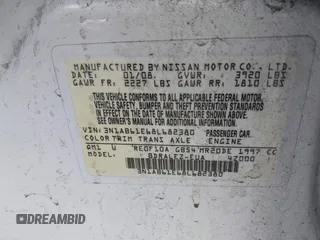 2008 Nissan Sentra S with VIN 3N1AB61E68L682380, listed as a IAAI auction lot 41901796 with 78,532 mi miles and . Bid and sale history available at DreamBid. Image 9.