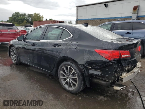 2018 Acura TLX with VIN 19UUB3F36JA002833, listed as a Copart auction lot 72416064 with 260,868 mi miles and Salvage Title. Bid and sale history available at carsss.com. Image 2.