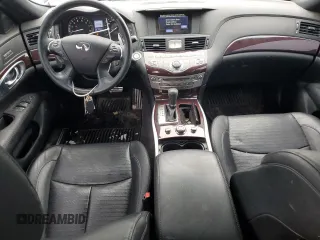 2019 Infiniti Q70 Luxe with VIN JN1BY1AR1KM586002, listed as a Copart auction lot 46111645 with 68,244 mi miles and Salvage title. Bid and sale history available at DreamBid. Image 8.