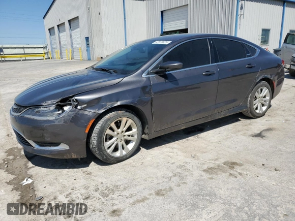 2015 Chrysler 200 Limited with VIN 1C3CCCAB2FN535692, listed as a Copart auction lot 52979025 with 78,299 mi miles and Salvage Title. Bid and sale history available at carsss.com. Image 1.