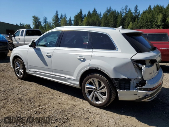 2023 Audi Q7 Premium with VIN WA1AXBF77PD016497, listed as a Copart auction lot 61918424 with 35,510 mi miles and Salvage title. Bid and sale history available at DreamBid. Image 2.