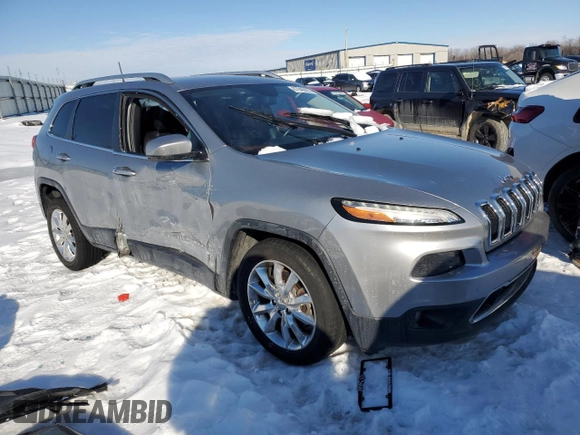 2016 Jeep Cherokee Limited with VIN 1C4PJLDB8GW264342, listed as a Copart auction lot 87949625 with 117,749 mi miles and Salvage Title. Bid and sale history available at carsss.com. Image 4.