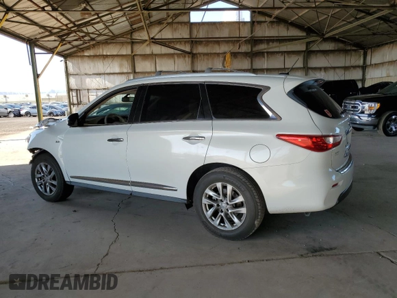 2014 Infiniti QX60 with VIN 5N1AL0MM6EC507768, listed as a Copart auction lot 64648255 with 131,395 mi miles and Salvage title. Bid and sale history available at DreamBid. Image 2.