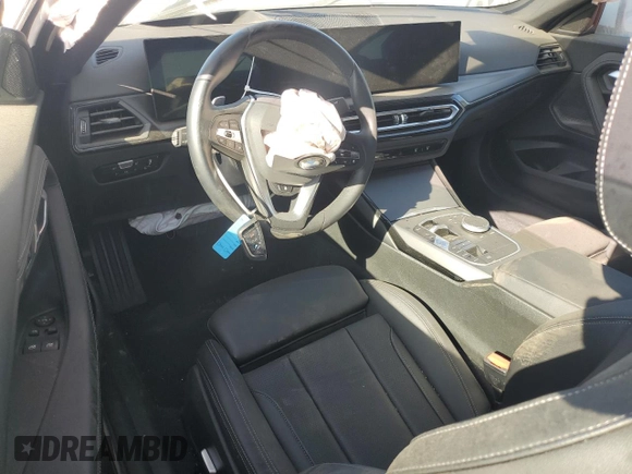 2023 BMW 2 Series 230i with VIN 3MW23CM06P8D79322, listed as a Copart auction lot 72032434 with 7,023 mi miles and Salvage Title. Bid and sale history available at carsss.com. Image 8.