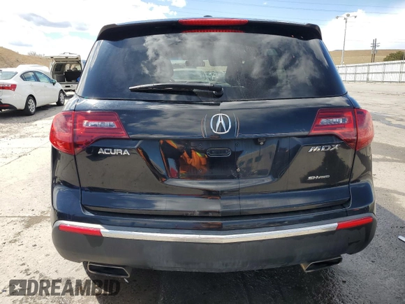 2012 Acura MDX Advance with VIN 2HNYD2H61CH519242, listed as a Copart auction lot 49576485 with 138,431 mi miles and Salvage title. Bid and sale history available at DreamBid. Image 6.